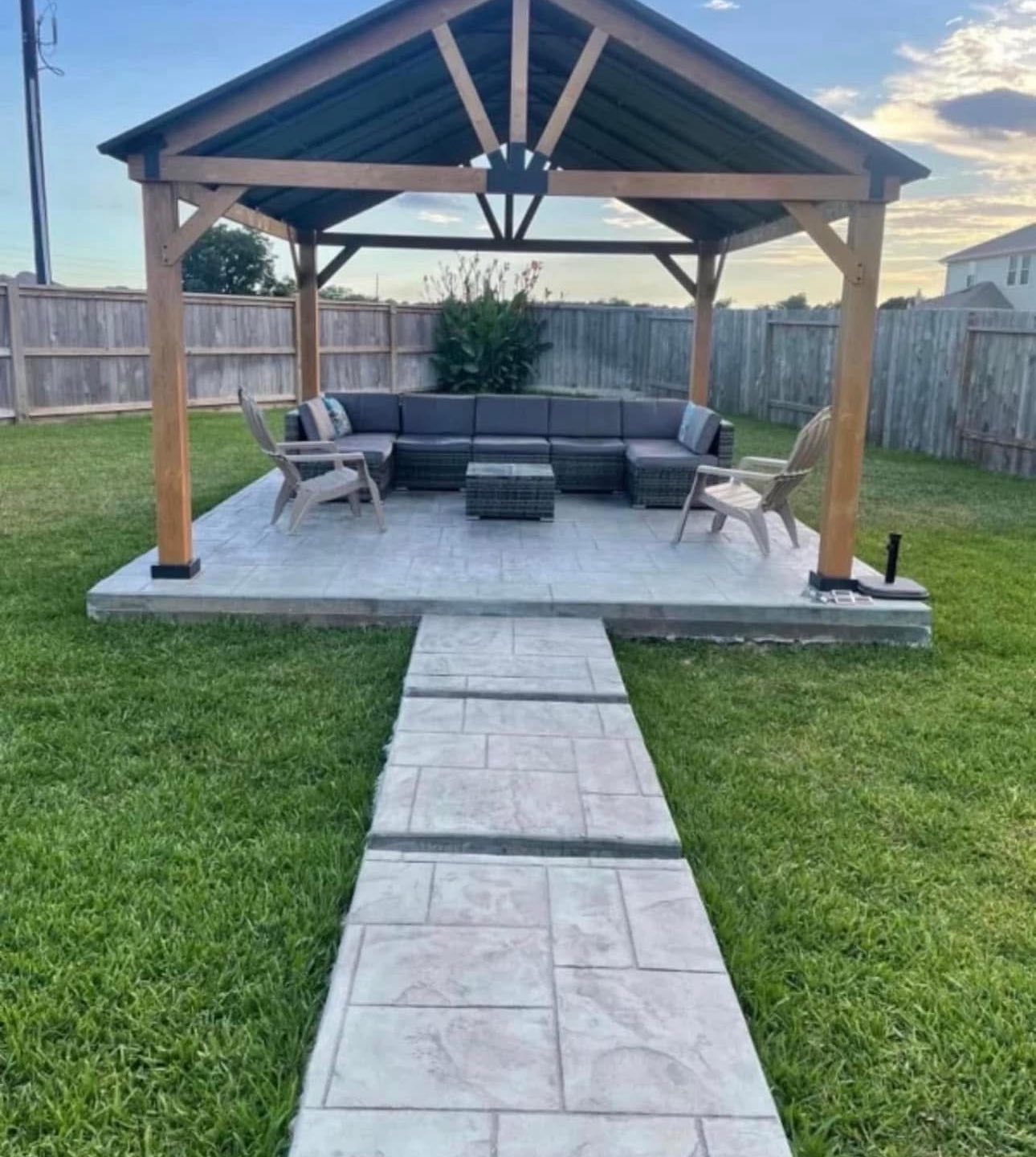 Outdoor kitchen build Houston